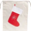 RETIF Sac En Coton Botte Rouge De Noel Avec Cordon - 20X30 Cm - Par 600 Cheap