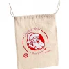 RETIF Sac Hotte Coton Tete Pere Noel - 30X38 Cm- Par 300 Clearance