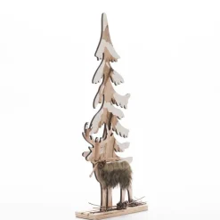 RETIF Sapin & Cerf Bois Enneige H.44Cm Shop