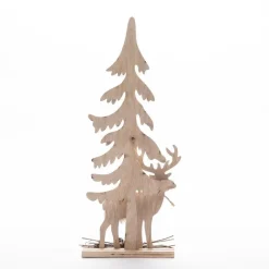 RETIF Sapin & Cerf Bois Enneige H.44Cm Shop