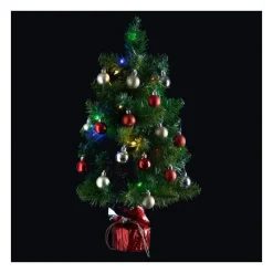 RETIF Sapin Artificiel Avec Decoration Et Guirlande Lumineuse H50Cm Fashion