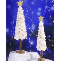 RETIF Sapin Avec Etoile En Tissu Sur Socle O 8 X 34 Cm Discount