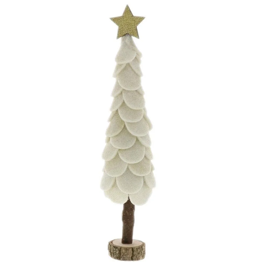 RETIF Sapin Avec Etoile En Tissu Paillette Sur Socle O 10 X41Cm Store