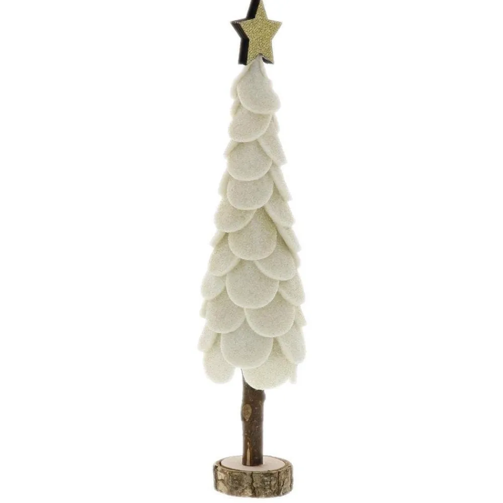 RETIF Sapin Avec Etoile En Tissu Paillette Sur Socle O 10 X41Cm Store