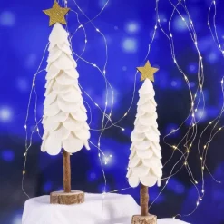 RETIF Sapin Avec Etoile En Tissu Paillette Sur Socle O 10 X41Cm Store