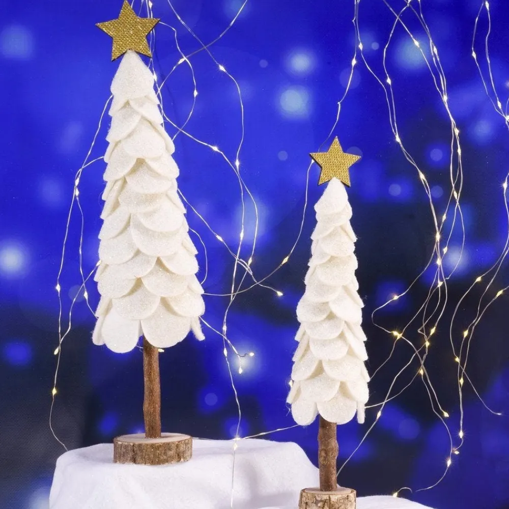 RETIF Sapin Avec Etoile En Tissu Paillette Sur Socle O 10 X41Cm Store