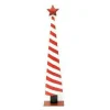 RETIF Sapin De Noel A Rayure En Metal - Rouge 1 Blanc - 14X9X66 Cm New