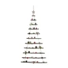 RETIF Sapin De Noel A Suspendre Lumineux A Led Avec Deco Rouge Et Verte H120Cm Hot
