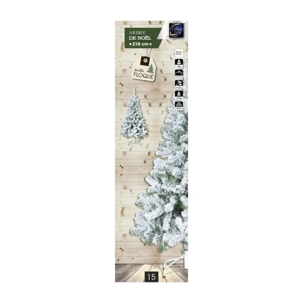 RETIF Sapin De Noel Artificiel Vert Floque Enneige H210Cm Online