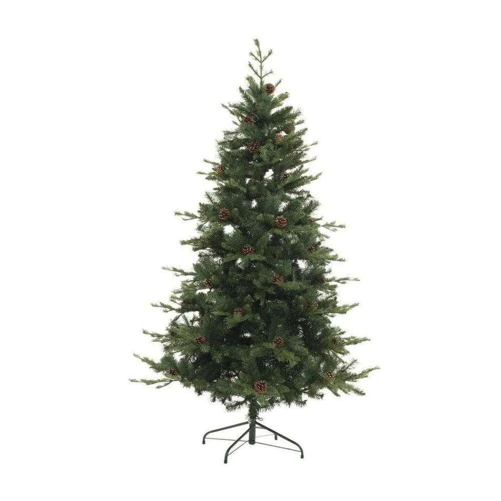 RETIF Sapin De Noel Artificiel Vert Avec Pommes De Pin Qualite Premium H150Cm Hot