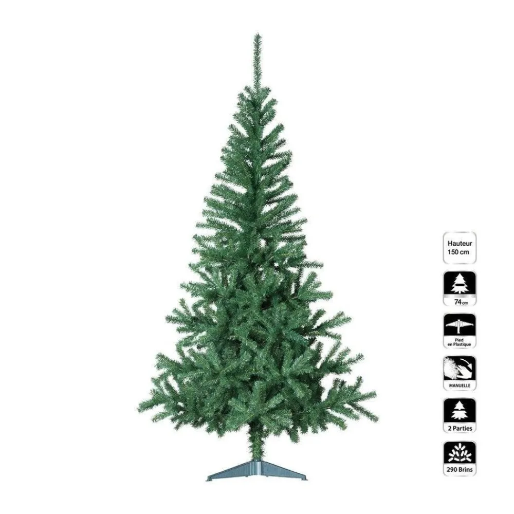 RETIF Sapin De Noel Artificiel Vert H150Cm Discount