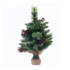 RETIF Sapin De Noel Artificiel Vert Pommes De Pin Et Baies Rouges H50Cm Best Sale