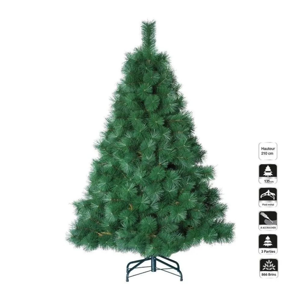 RETIF Sapin De Noel Artificiel Qualite Luxe Vert H210Cm Sale
