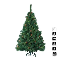 RETIF Sapin De Noel Artificiel Vert Avec Pomme De Pin H180Cm New
