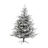 RETIF Sapin De Noel Artificiel Vert Floque Blanc Et Paillete Qualite Premium H180Cm Discount