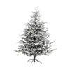 RETIF Sapin De Noel Artificiel Vert Floque Blanc Et Paillete Qualite Premium H210Cm Cheap