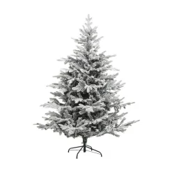 RETIF Sapin De Noel Artificiel Vert Floque Blanc Et Paillete Qualite Premium H150Cm Online