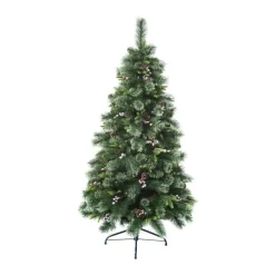 RETIF Sapin De Noel Artificiel Vert Pommes De Pin Et Baies Rouges H180Cm Sale