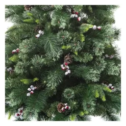 RETIF Sapin De Noel Artificiel Vert Pommes De Pin Et Baies Rouges H180Cm Sale
