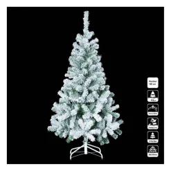 RETIF Sapin De Noel Artificiel Vert Enneige H180Cm Collection Floque Fashion