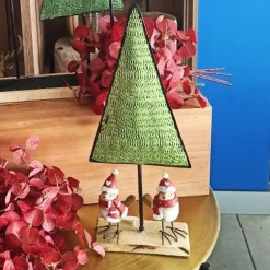 RETIF Sapin De Noel Metal Support Bois Vert 13X6.5X40Cm Cheap