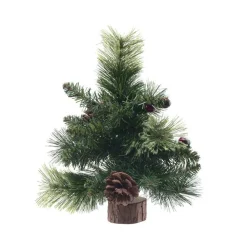 RETIF Sapin De Table Artificiel Vert Pommes De Pin Et Baies Rouges H25Cm Best Sale