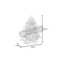 RETIF Sapin Deco En Osier Et Metal Cheap