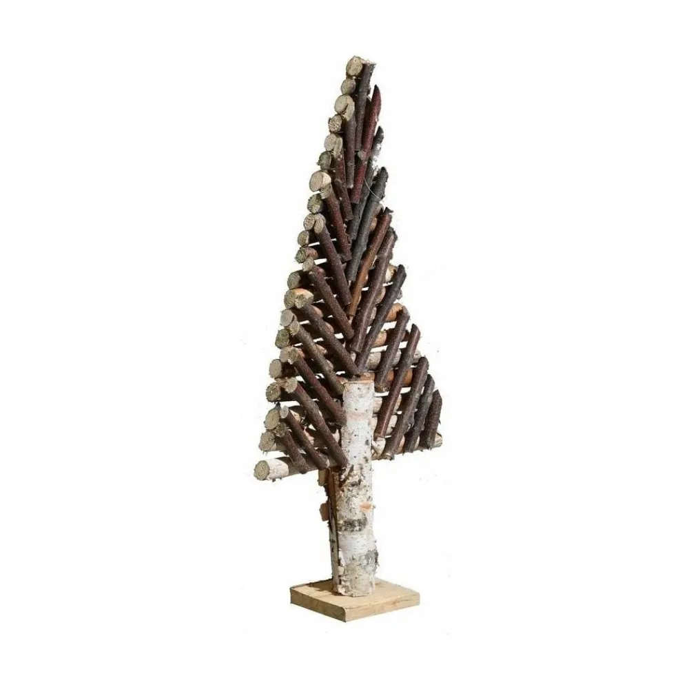 RETIF Sapin Decoratif En Bouleau Motif Chevron Petit Modele Discount