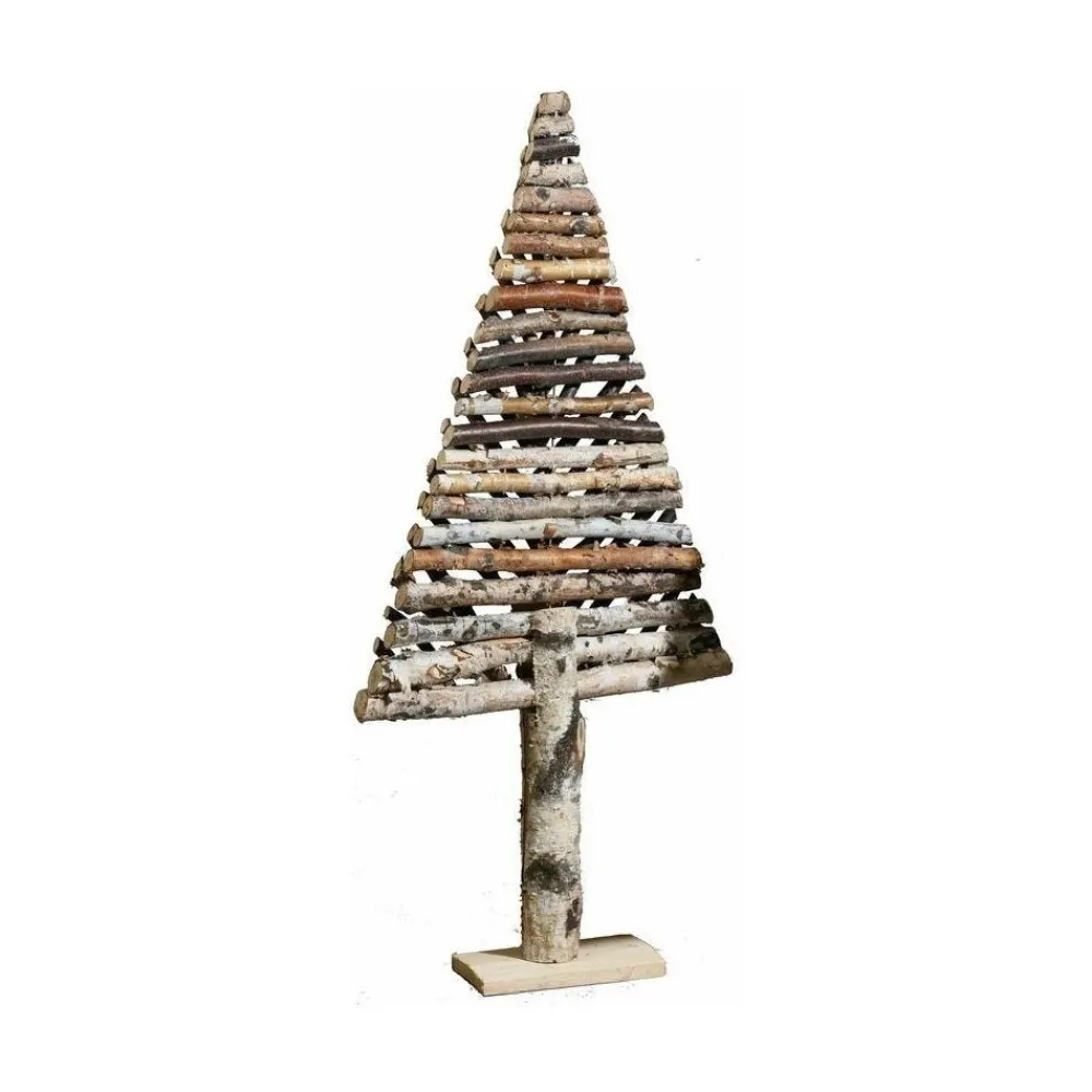 RETIF Sapin Decoratif En Bouleau Motif Chevron Petit Modele Discount