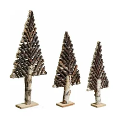 RETIF Sapin Decoratif En Bouleau Motif Chevron Grand Modele Fashion