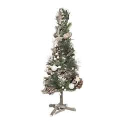 RETIF Sapin En Bois Avec Deco Nature Branches Pommes De Pin Et Etoiles H55Cm Flash Sale