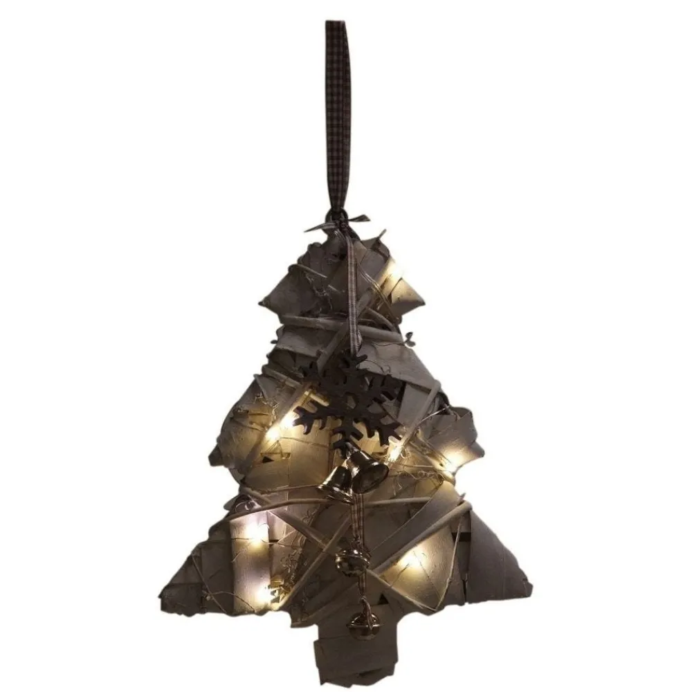 RETIF Sapin En Bois Lumineux A Suspendre Store