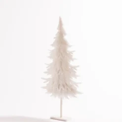 RETIF Sapin En Ouate Blanc Sur Socle L 63 X H 118 Cm Hot