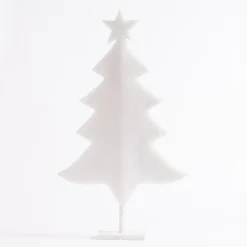 RETIF Sapin En Ouate Rouge Et Blanc Sur Socle L 52 X H 90 Cm Flash Sale