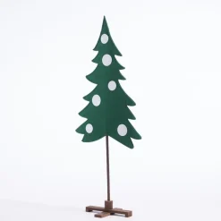 RETIF Sapin En Tissu Vert Et Boules Blanches H 120 Cm Outlet