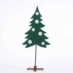RETIF Sapin En Tissu Vert Et Boules Blanches H 120 Cm Outlet