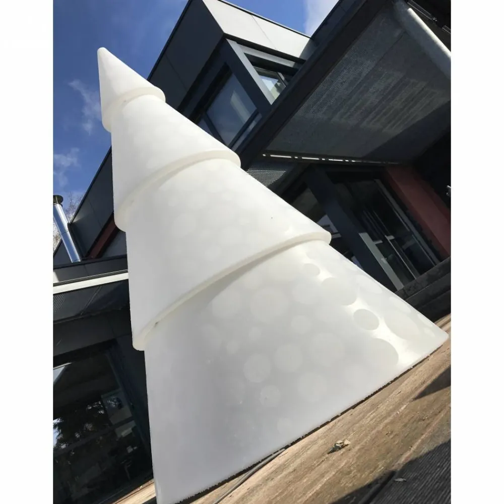RETIF Sapin Lumineux Led Exterieur 4 Parties Avec Lestage Hauteur 2 Metres Fashion