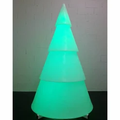 RETIF Sapin Lumineux Led Exterieur 4 Parties Avec Lestage Hauteur 2 Metres Fashion