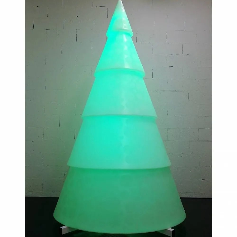 RETIF Sapin Lumineux Led Exterieur 5 Parties Avec Lestage Hauteur 2,50 Metres Clearance