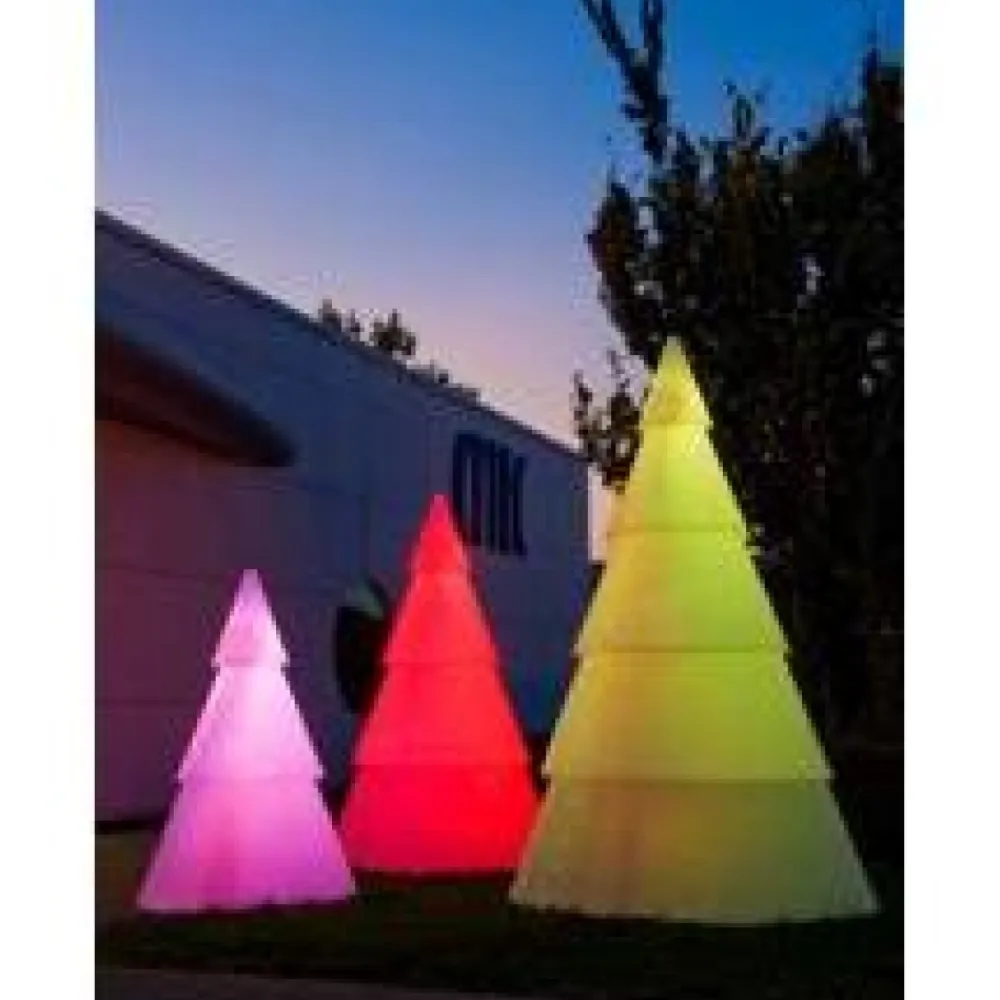 RETIF Sapin Lumineux Led Exterieur 5 Parties Avec Lestage Hauteur 2,50 Metres Clearance