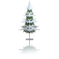 RETIF Sapin Ouate Blanc H.130Cm Avec Branches Sapin Vert Store