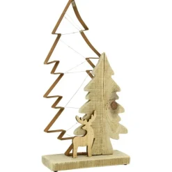 RETIF Sapins En Metal Et Bois Guirlande Led Store
