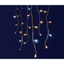 RETIF Stalactite Flicker Light+® Brillante Led Transparente Blc Chaud & Flash Blc Pur Outlet