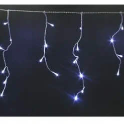 RETIF Stalactites 100 Leds Blanc Petillant Cable Transparent L.3 X H. 0.40 M Shop