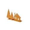 RETIF Support Metal Rouille Motif Sapin Maison - 32X8X24 Cm Sale