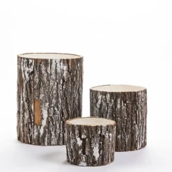 RETIF Supports Troncs De Bois Enneiges O 15 X H 12 + O 19 X H 20 + O 22 X H 30 Cm Store