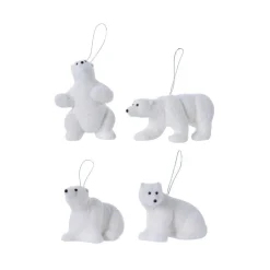 RETIF Suspension Ours Blanc Floque ± 10 Cm - 4 Modeles Possibles Outlet