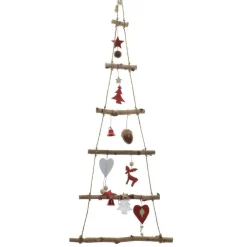 RETIF Suspension Sapin En Bois Avec Deco Diverses 34X100Cm Sale