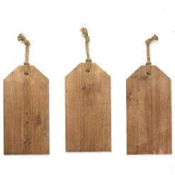 RETIF Suspensions Bois Blanc Decor Noel Rouge L 21,5 X H 42 Cm - Par 3 Cheap