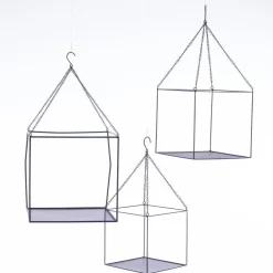 RETIF Suspensions Metal Carrees L 25 X H 24 + L 30 X H 28 + L 40 X H 38 Cm Outlet